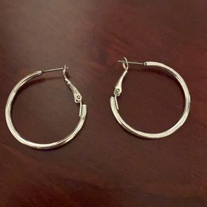 Silver Hoops
